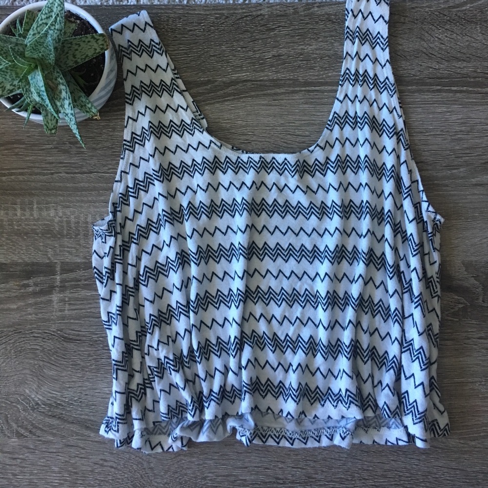 Fun Black and white tank