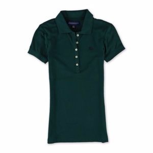 Dark Green Aeropostale Juniors A87 Polo Shirt
