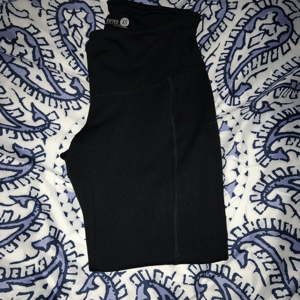 Black, cropped, leggings
