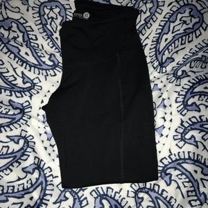 Black, cropped, leggings