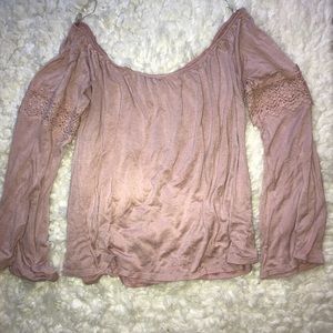 Purple off the shoulder top