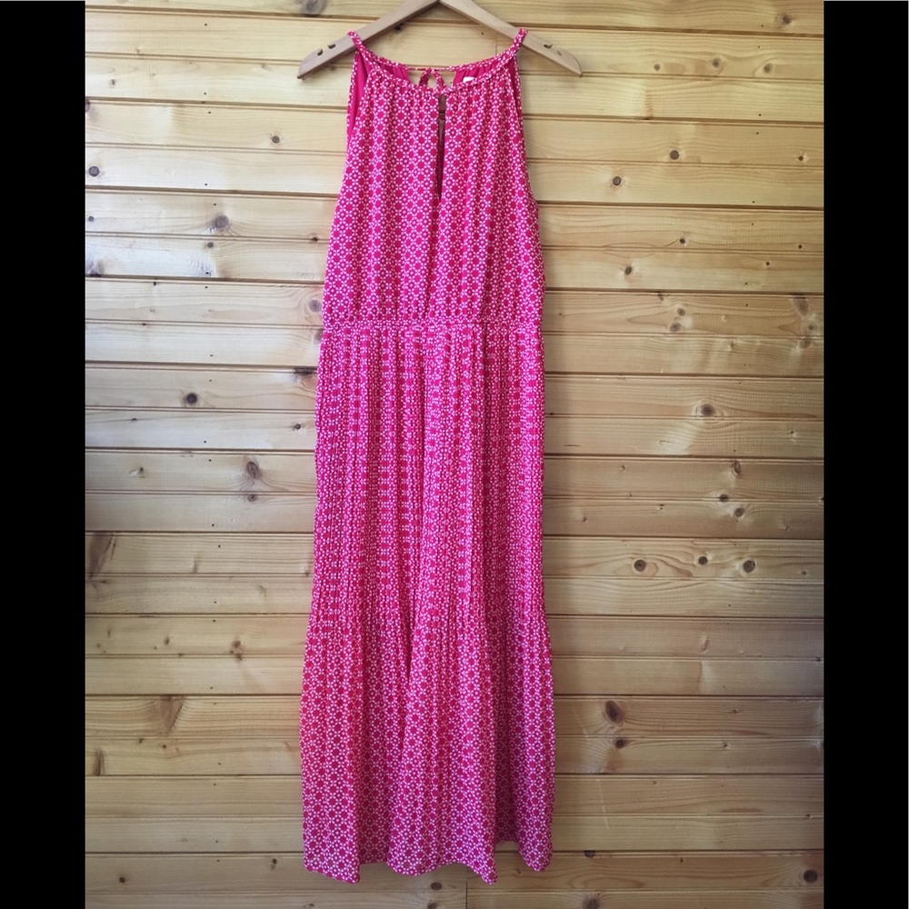 ⬇️•Maison Jules• red and white maxi dress (NWT)