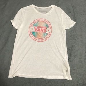 Vans pink print tee