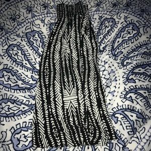 Patterned, flowy pants