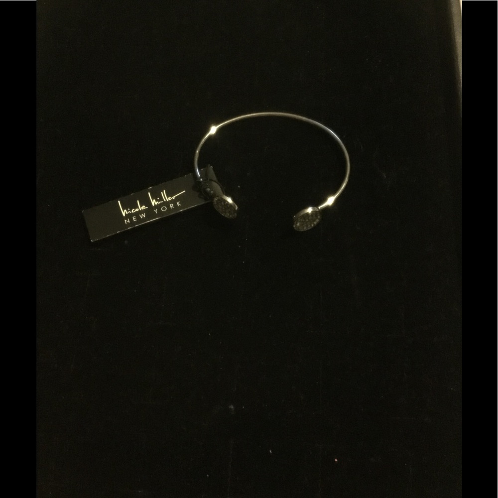 NICOLE MILLER RHINESTONE SILVER BRACELET