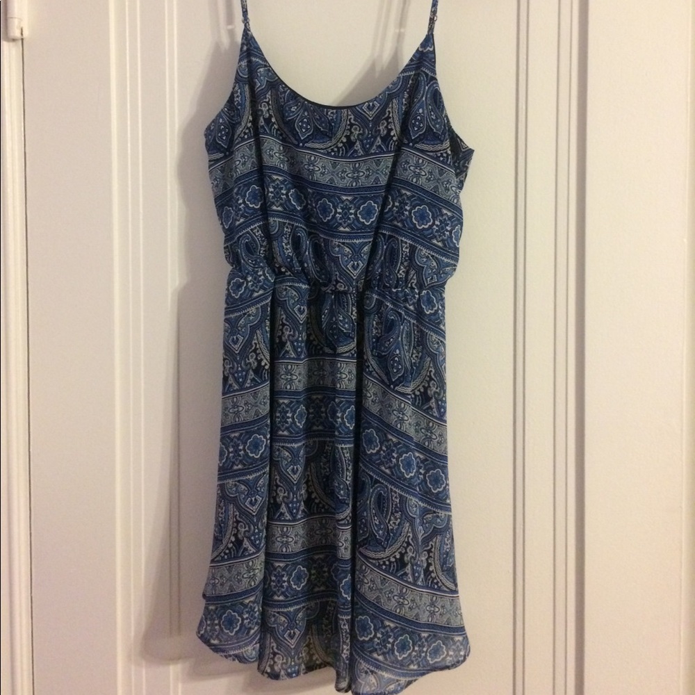 Forever 21 Blue Printed Dress