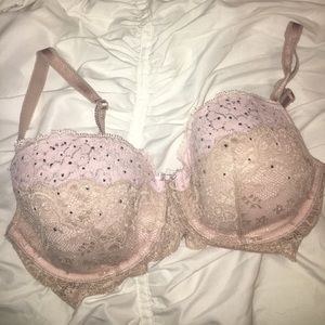 32 DD light pink & nude lace Victoria's Secret Bra