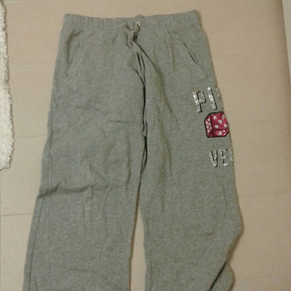 PINK gray sweats