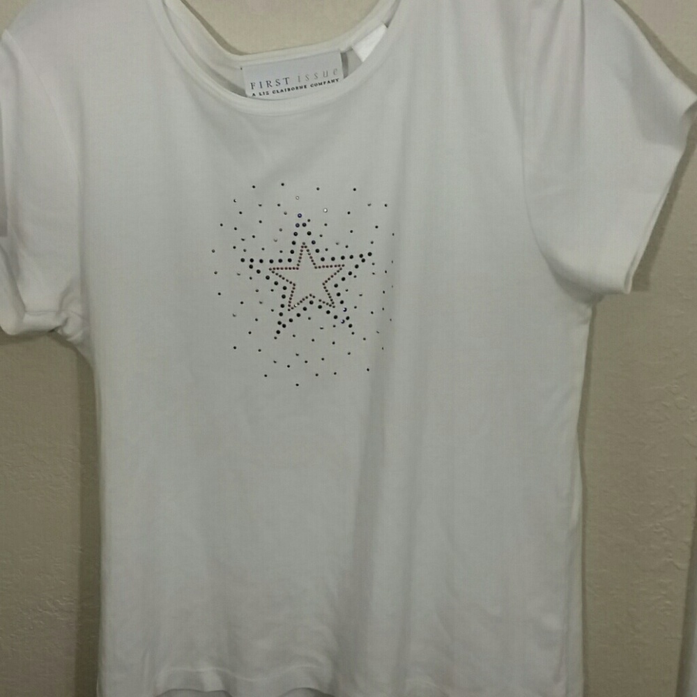 Red white and blue star shirt