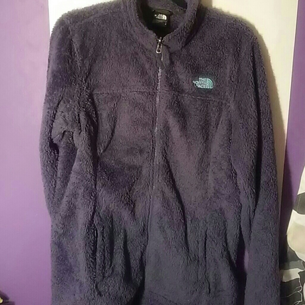 The north face purple soft osito full zip