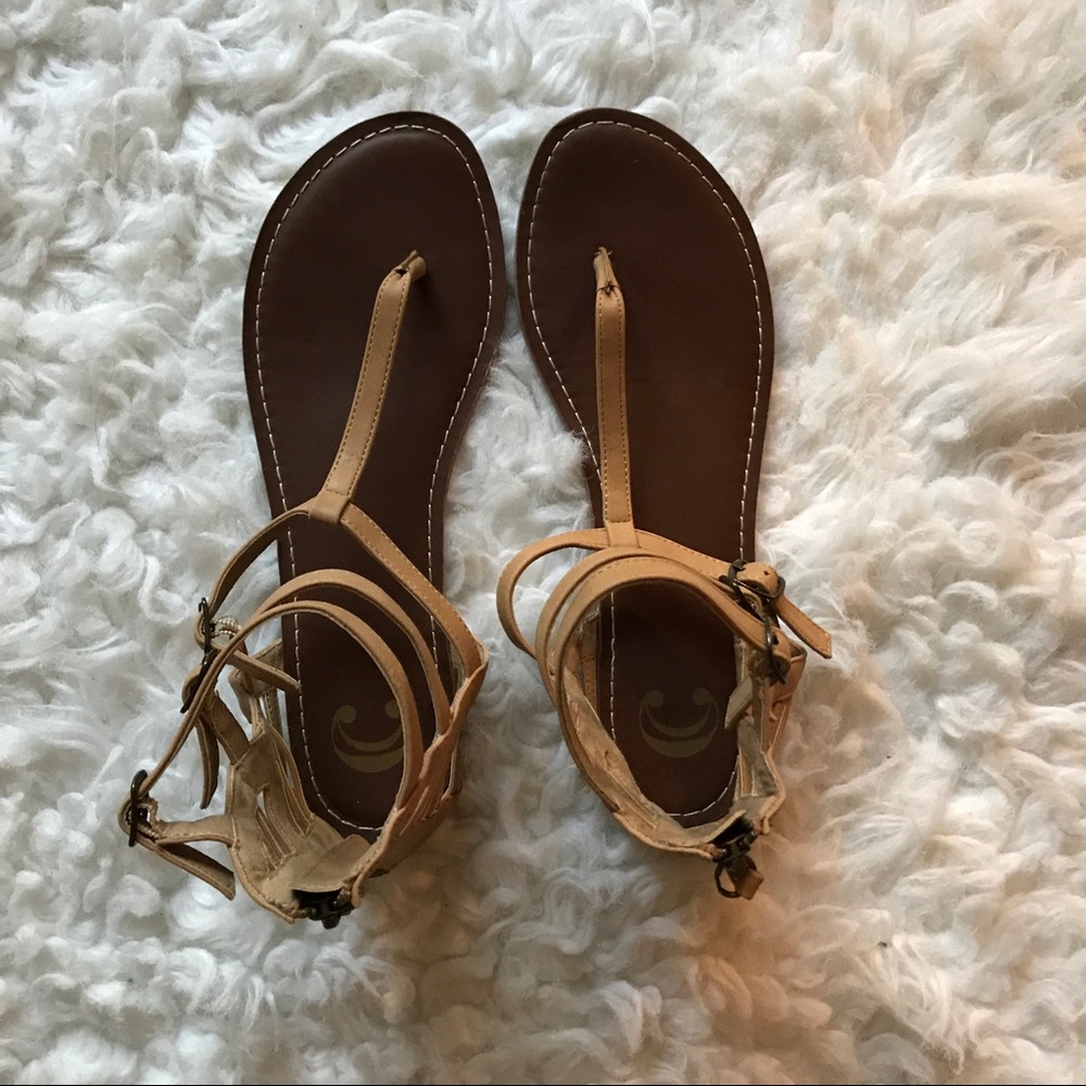 Cute strappy ankle sandals