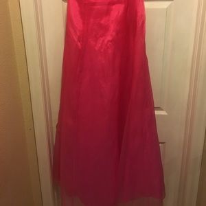 Hot pink ball gown