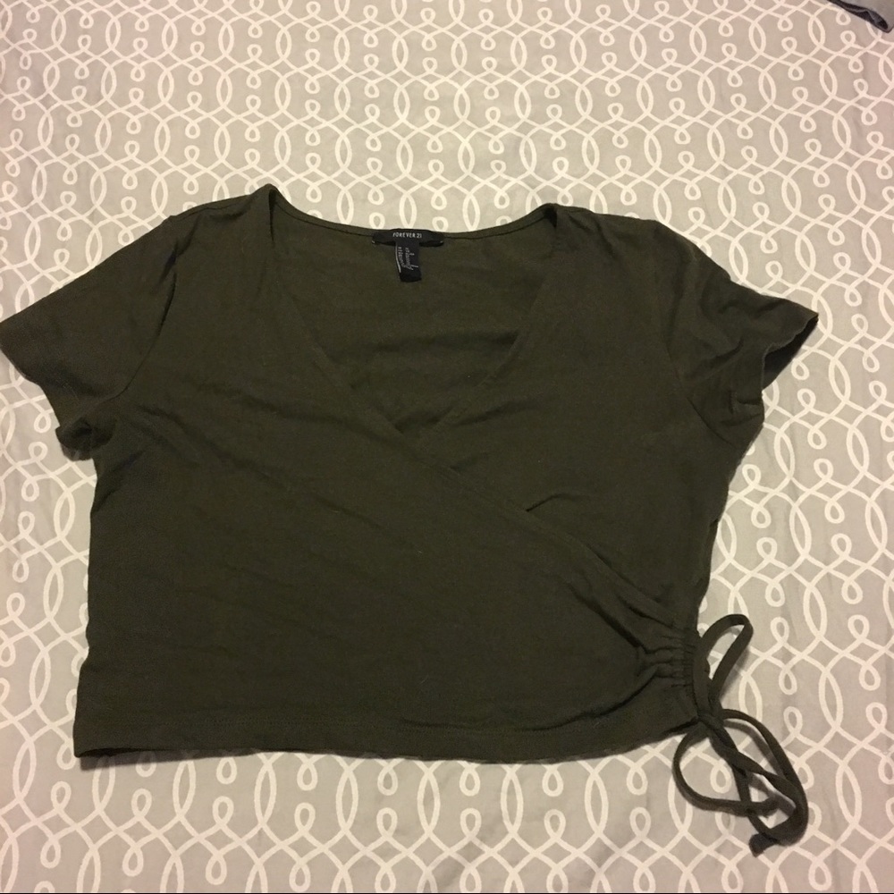 Forever21 Wrap Crop Top