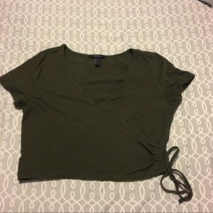 Forever21 Wrap Crop Top