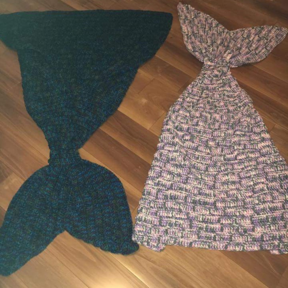 Crocheted mermaid tail blankets!! - Picture 3 of 5