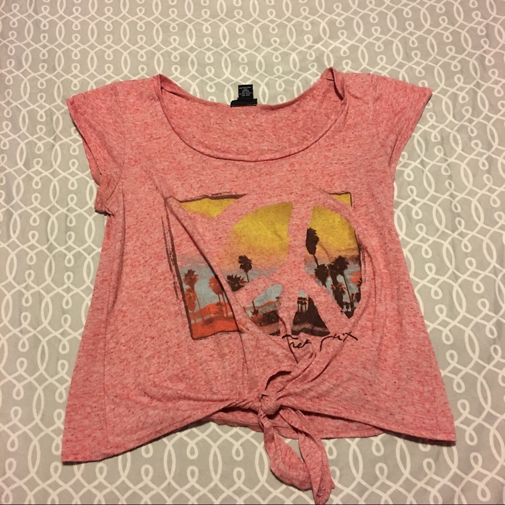 Front Tie Crop Top