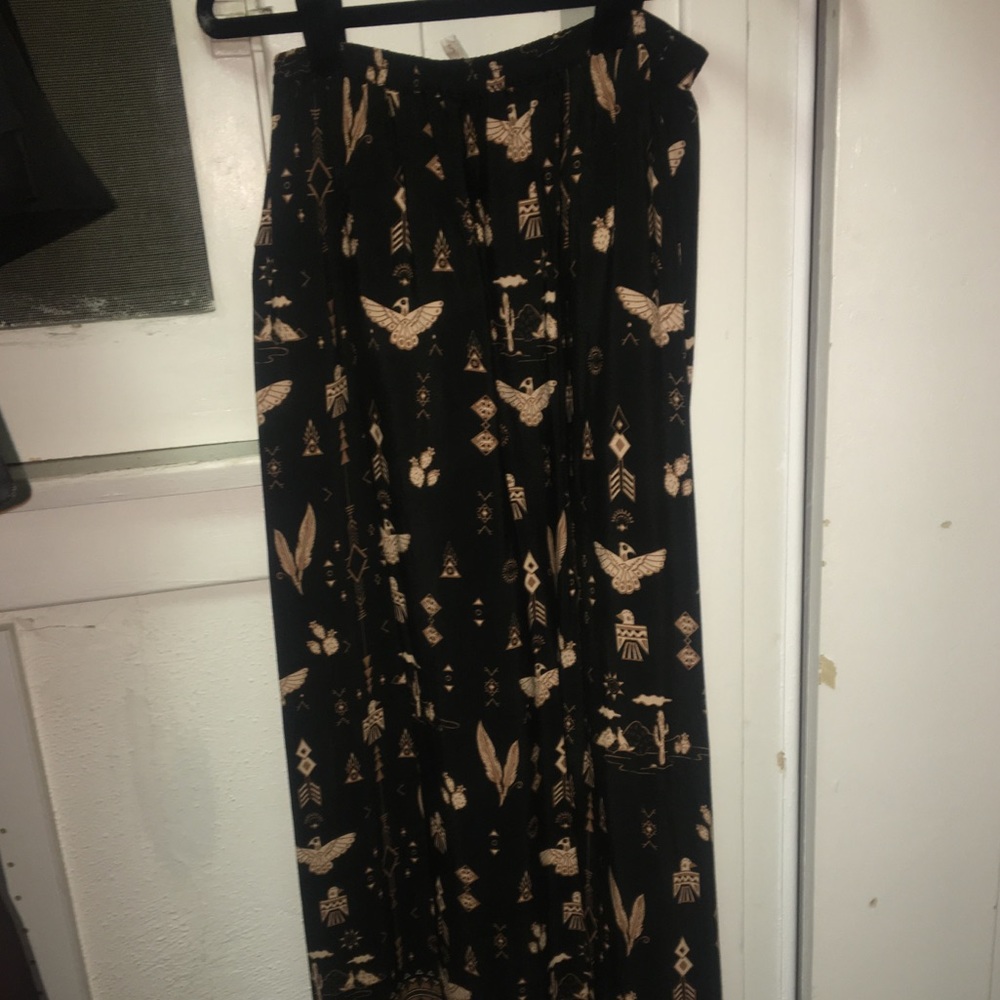 Never worn spell and gypsy black maxi skirt