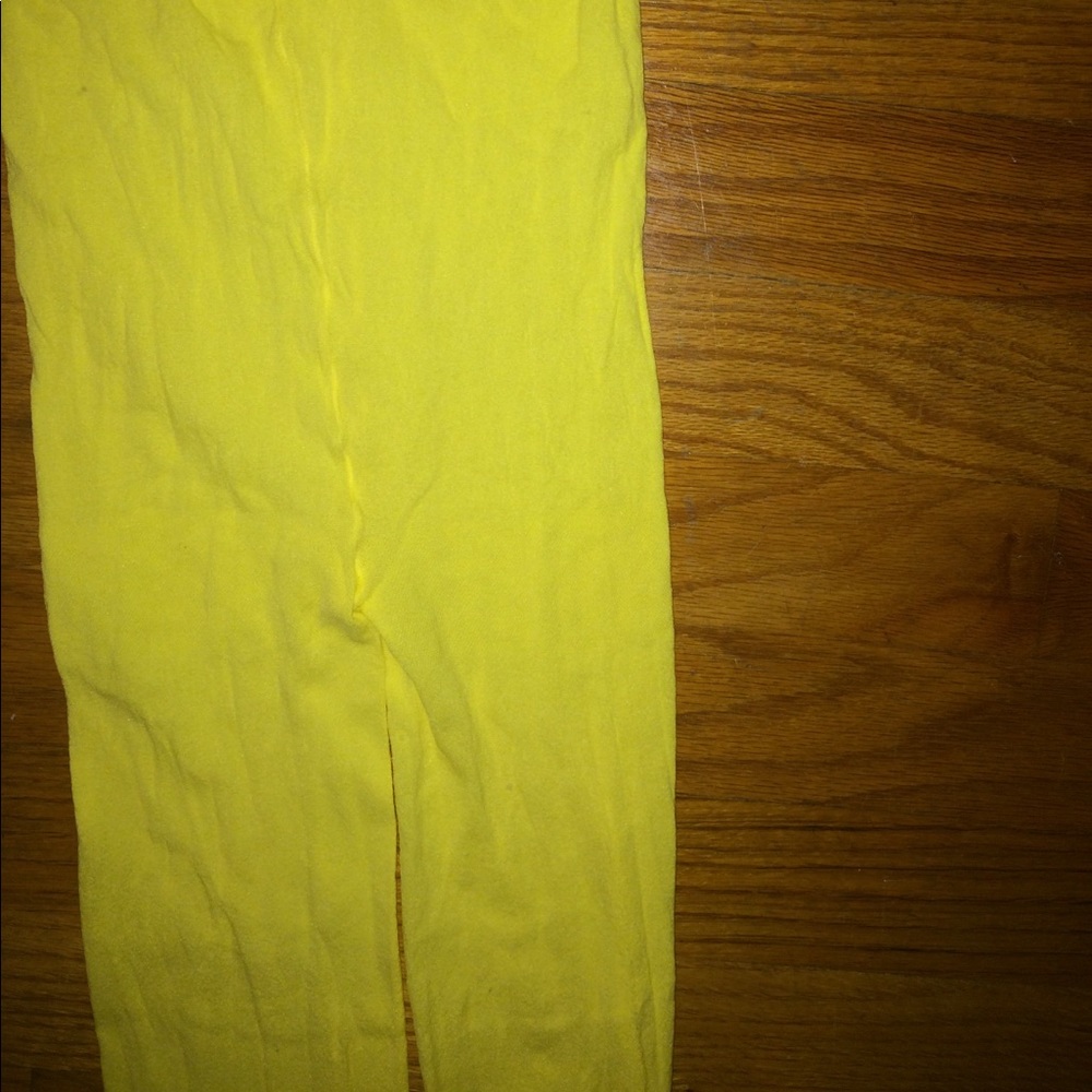 Yellow Transparent Costume Tights