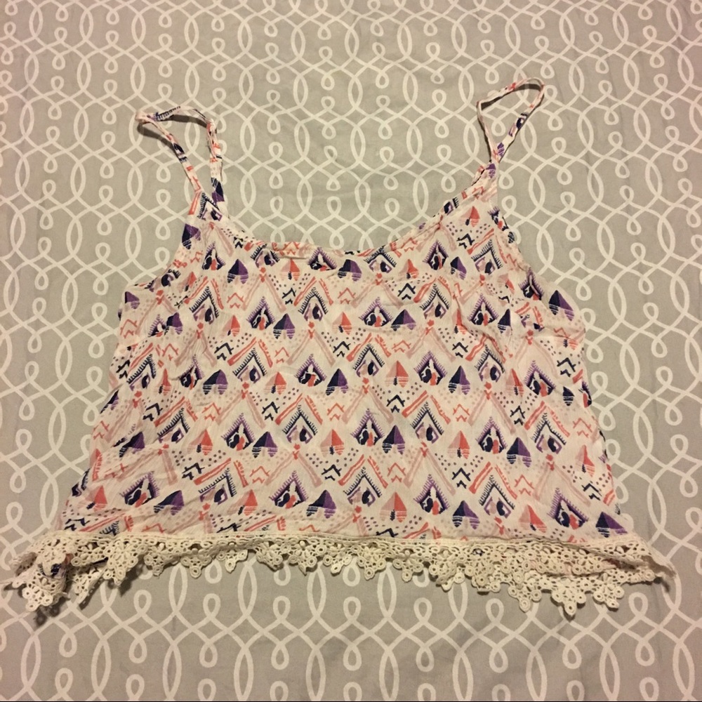Patterned Crop Top