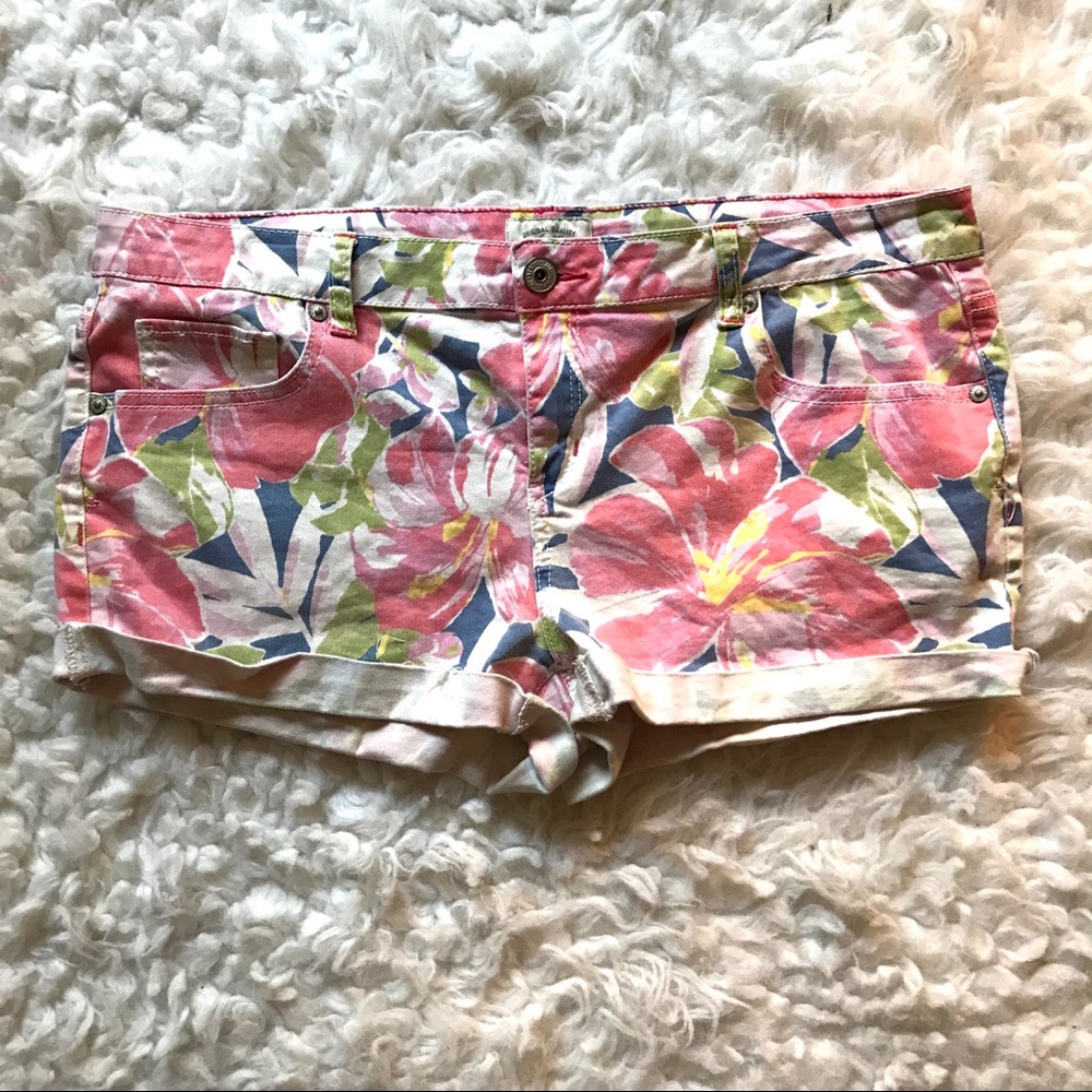 Floral printed shorts