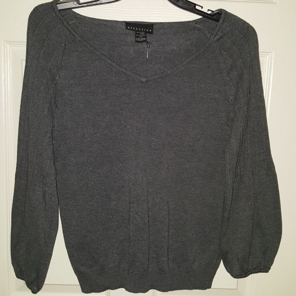 Gray sweater