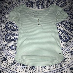 Mint and white T-Shirt