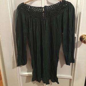 Banana Republic green top