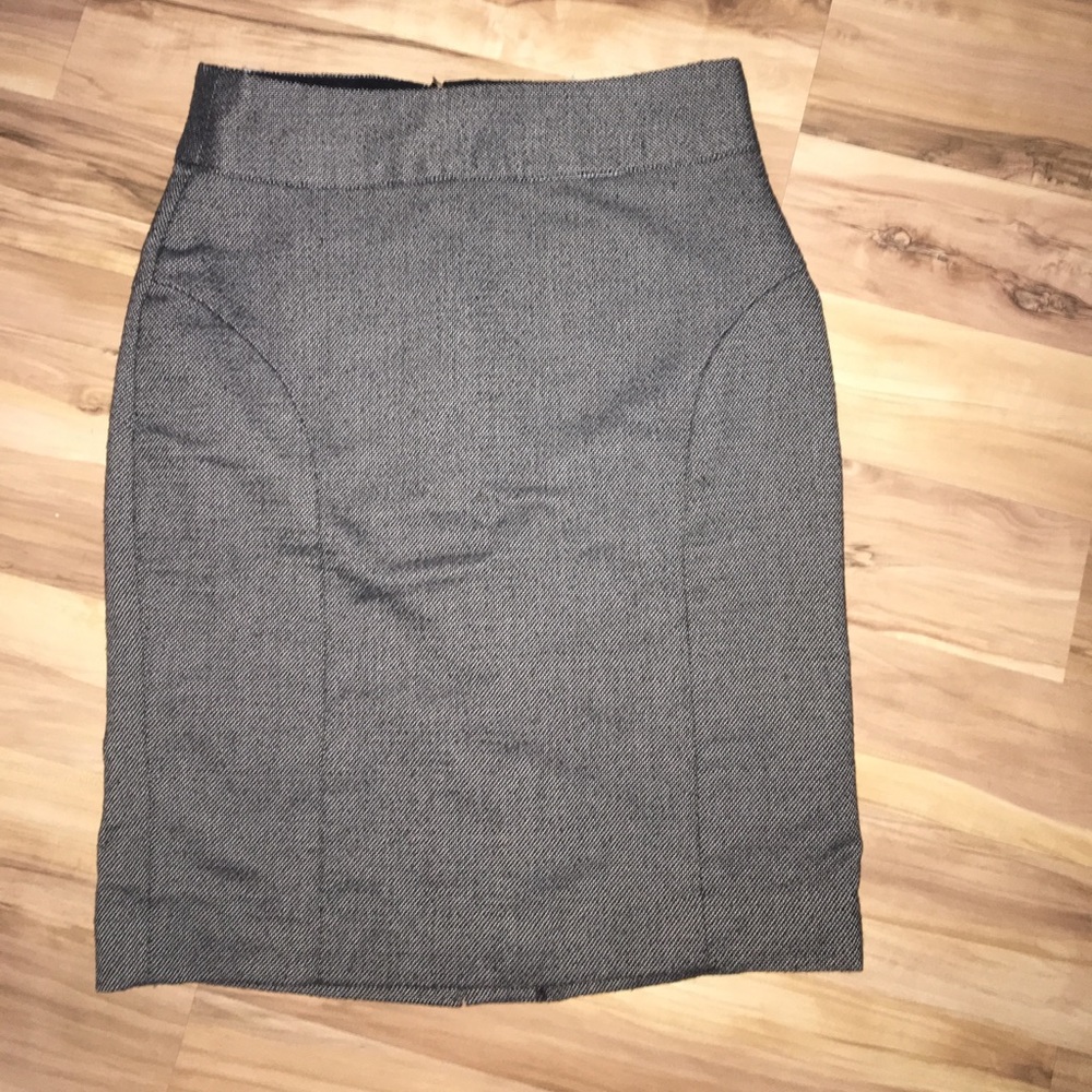 Banana Republic brown grey tweed knee length skirt