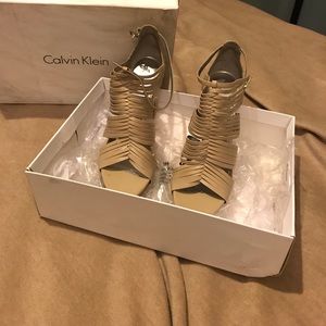 Calvin Klein platform sandals