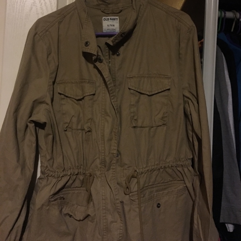 Khaki military jacket