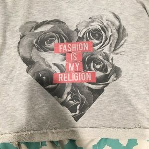 Mid waist closed sweater shirt