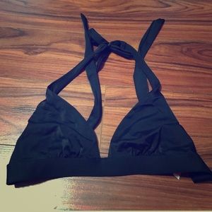 Victoria's Secret Classic Black Halter Swim Top