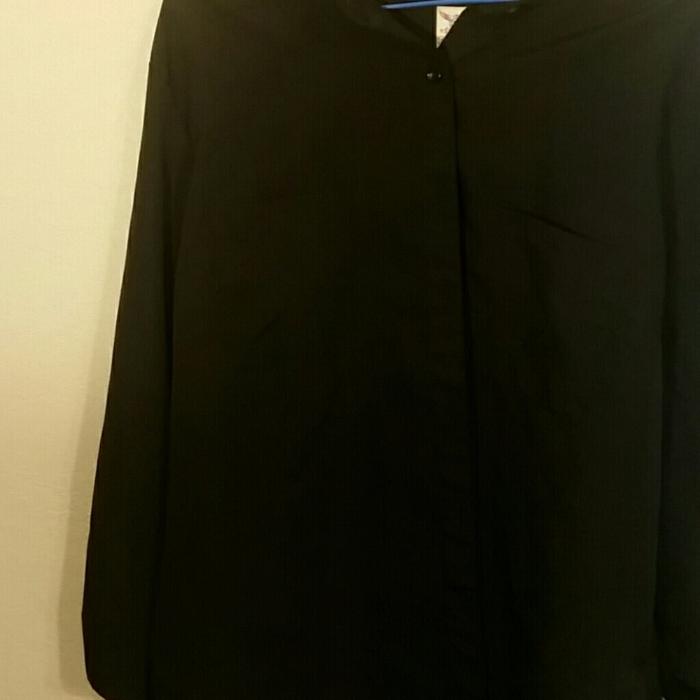 Black button down dress shirt