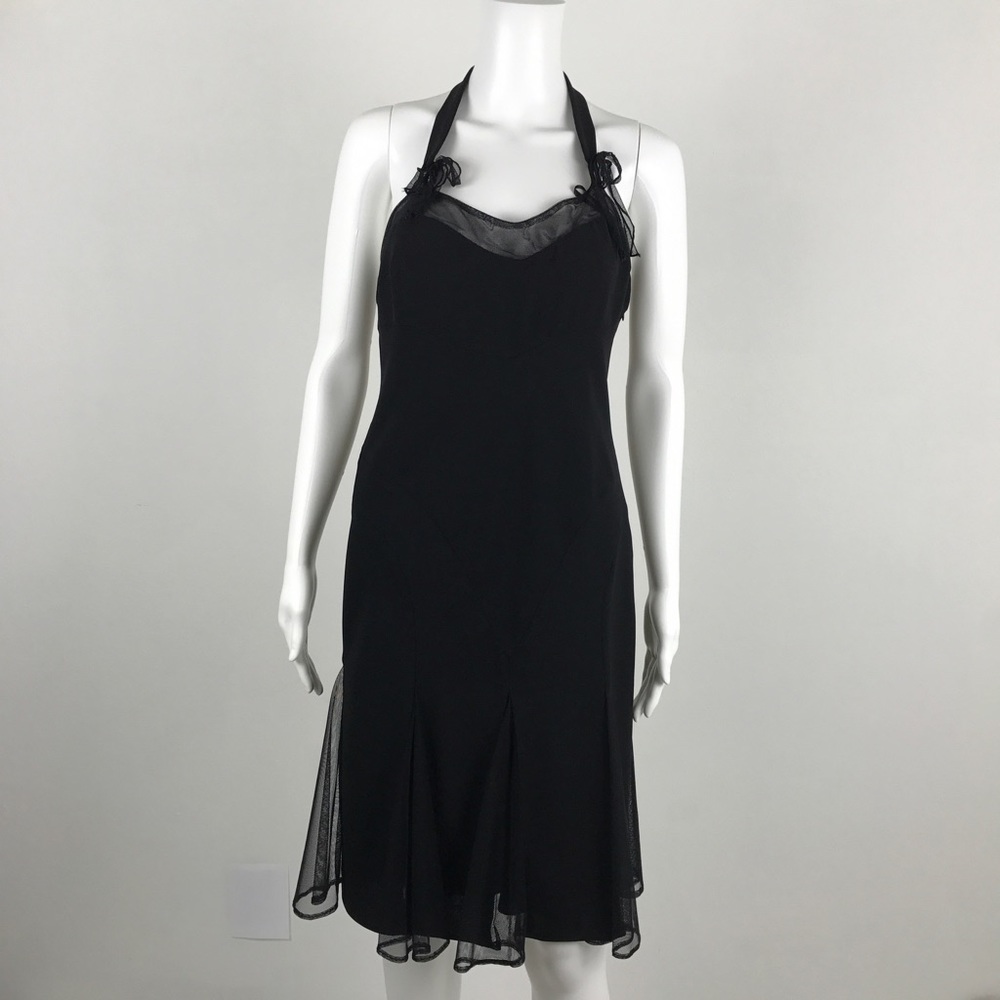 Nine West Halter Top Cocktail LBD Dress