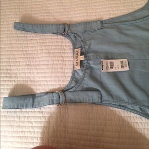 NWT DENIM POCKET OVERALLS
