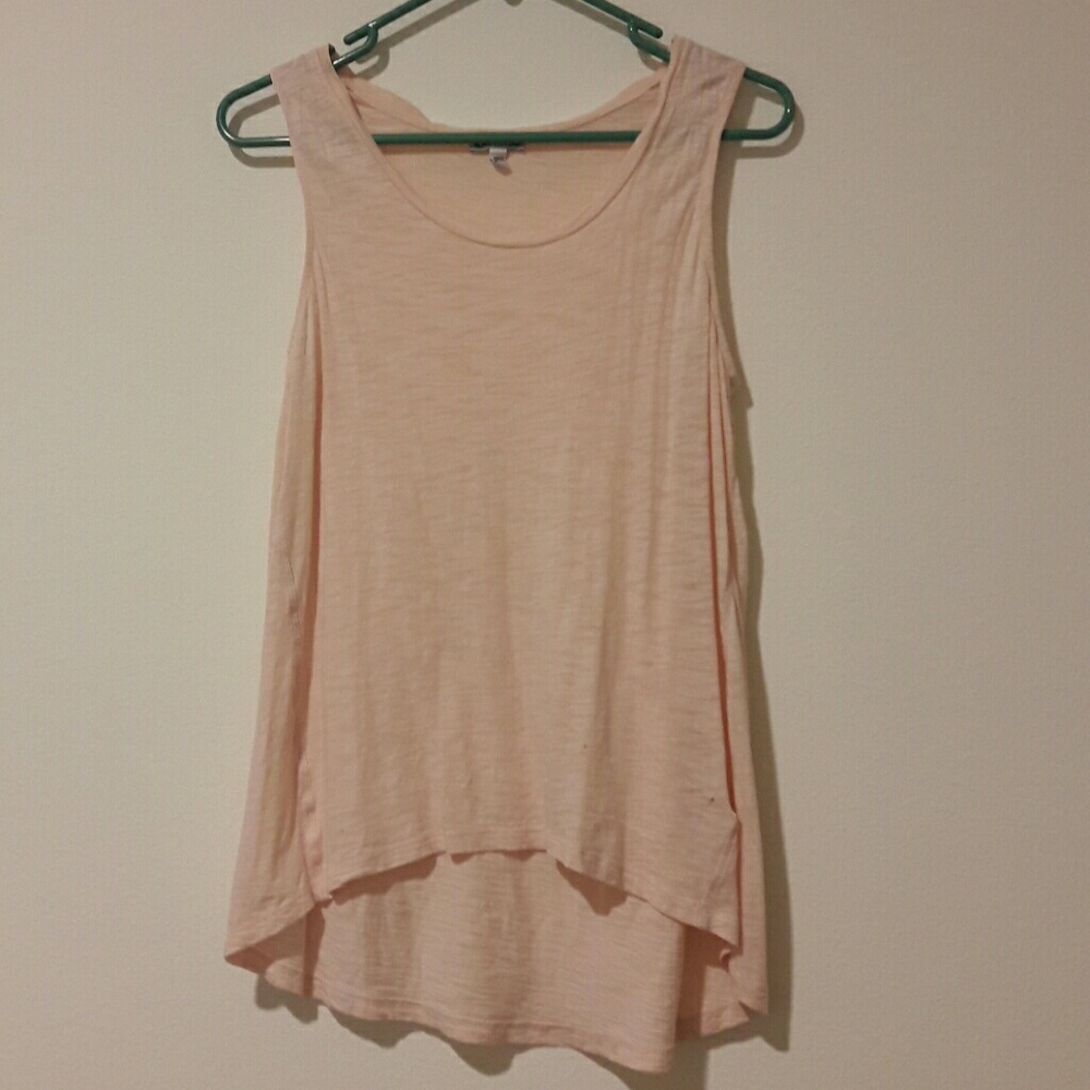 Pink high low tank