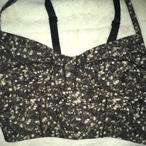 Gold sequin lululemon sports bra