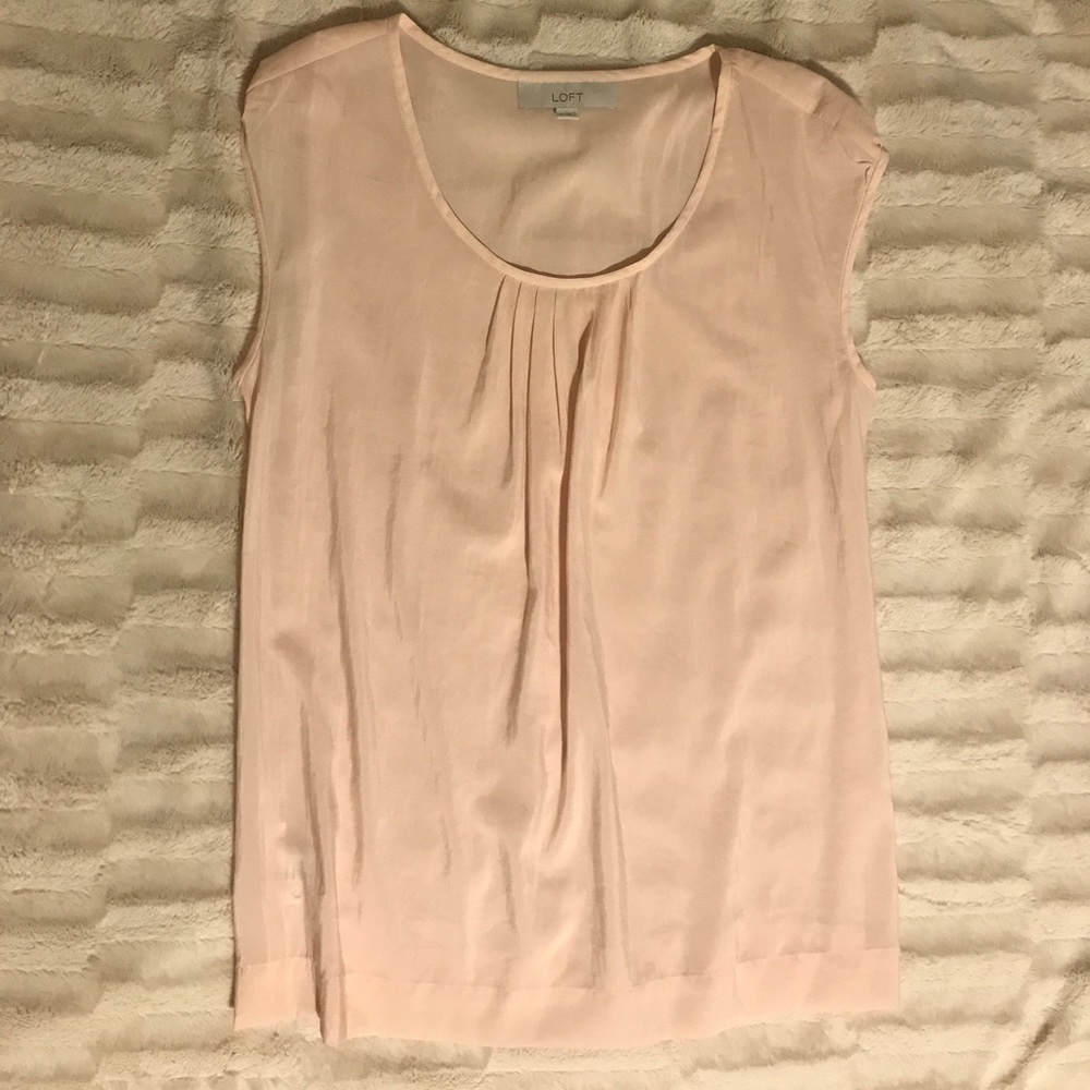 Ann Taylor Loft - Sheer sleeveless top