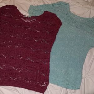 2 Maurices knit tops