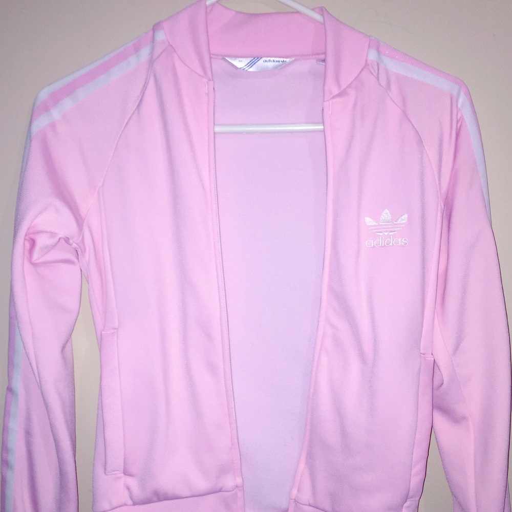 RARE!! baby pink adidas jacket