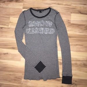 Victoria's Secret striped long sleeve shirt, Small