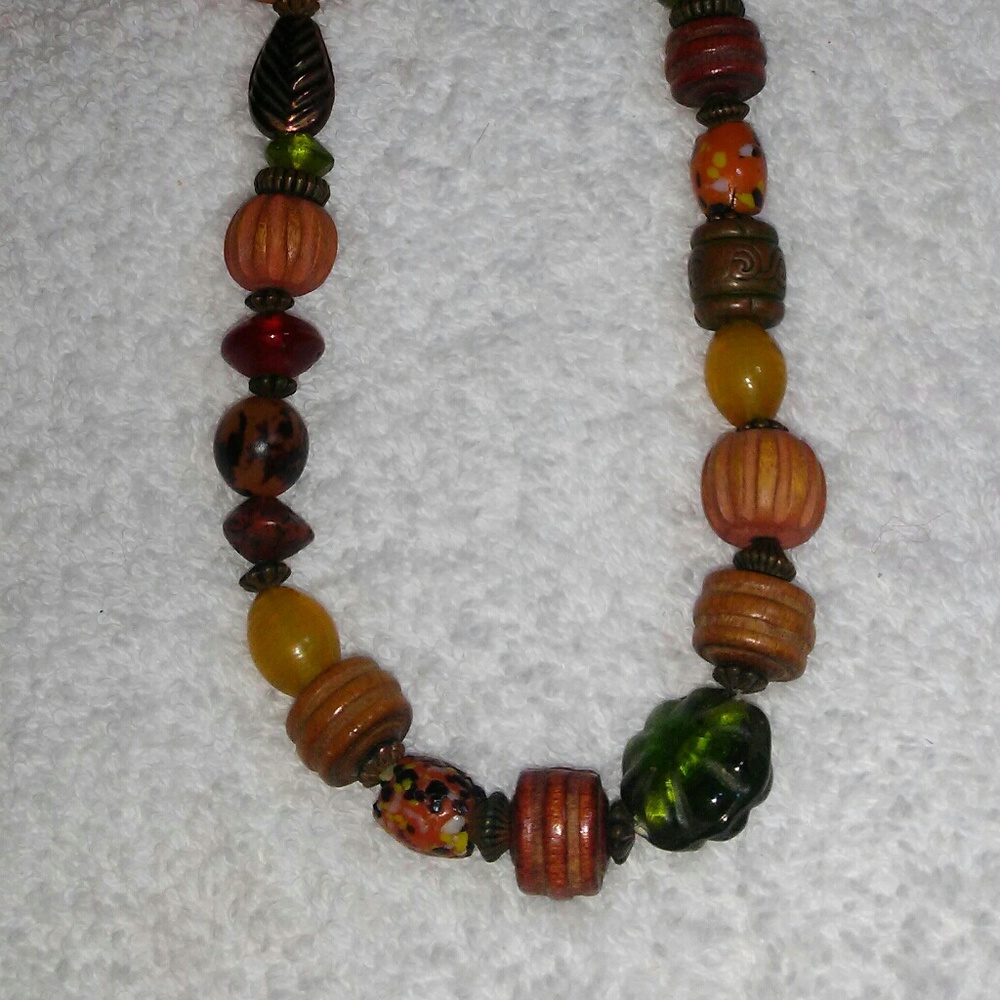 Wooden necklace