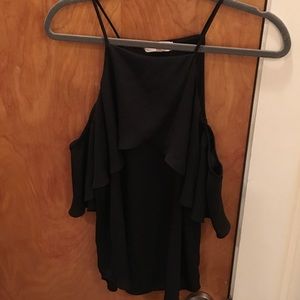 Eight Sixty Ruffle Cold Shoulder Blouse 🍂🍁