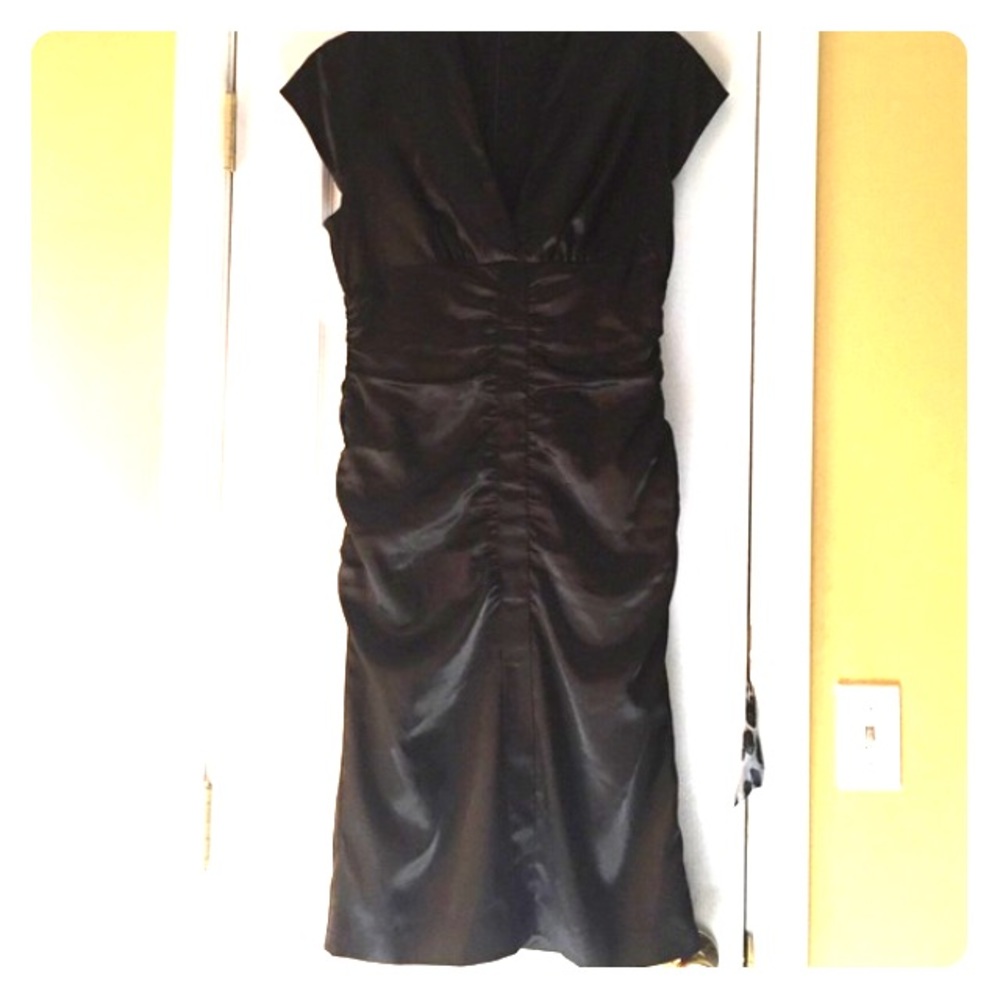Nichole Miller Super Sexy Black Silk Dress