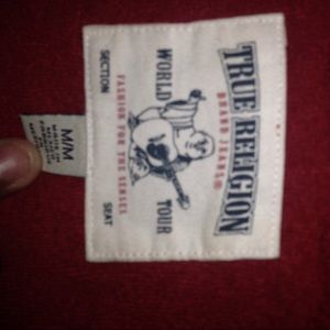 Red true religion hoodie