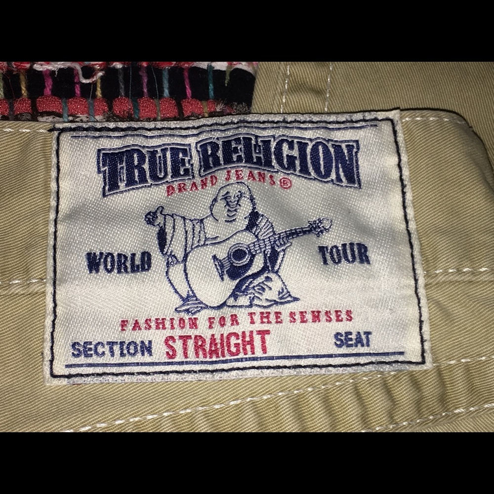 Men's True Religion straight with flap