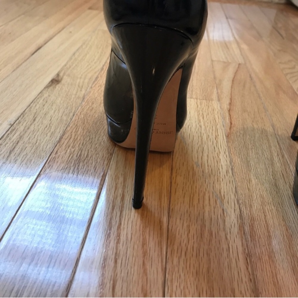 Jimmy Choo Black Patent Leather Pumps - Picture 3 of 5