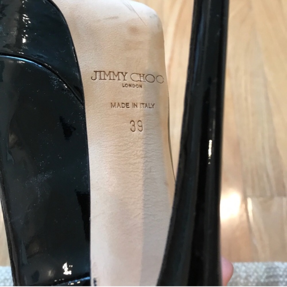 Jimmy Choo Black Patent Leather Pumps - Picture 5 of 5