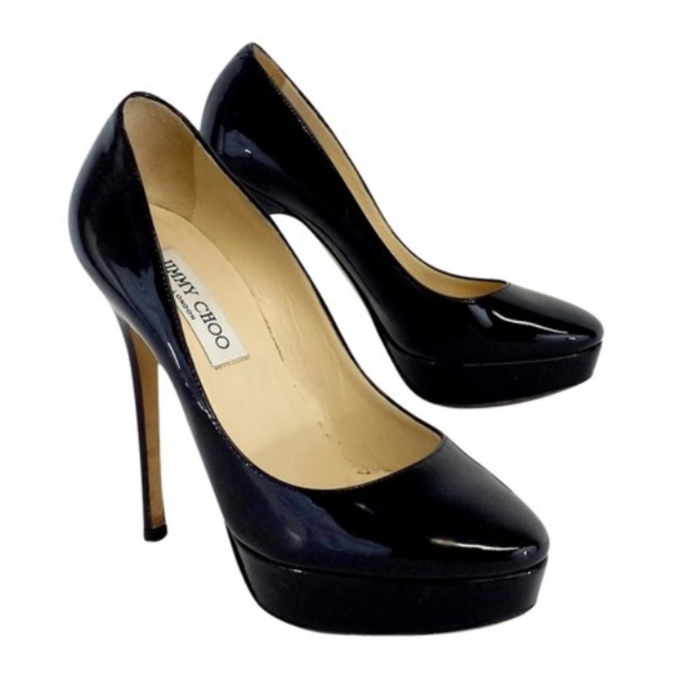 Jimmy Choo Black Patent Leather Pumps