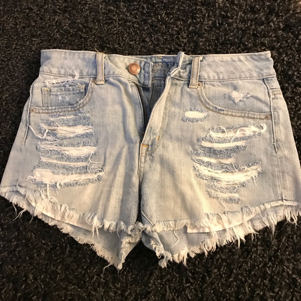High waisted festival shorts
